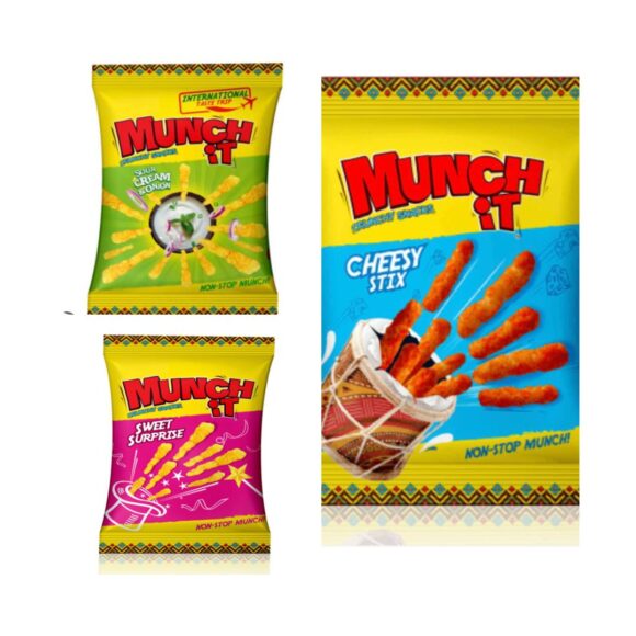 Munch It Crunchy snacks  25g X 12 sachets