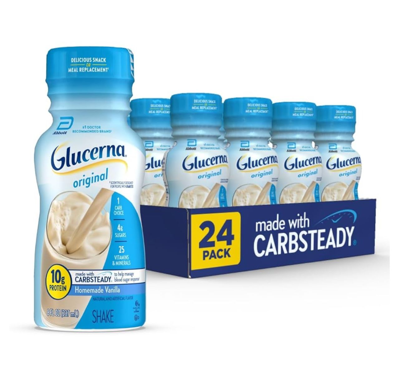 Glucerna Vanilla Shake 237ml X 24bottles