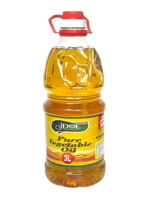 Jdoe Pure Vegetable Cooking Oil 3L X 6bottles