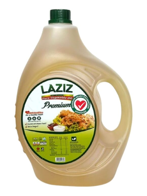 Laziz Pure Vegetable Premium Oil 5L X 4bottles