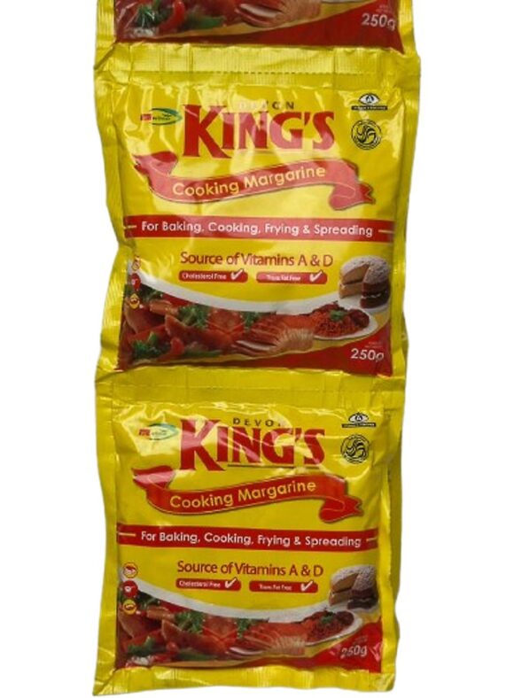 Kings Cooking Margarine 250gX6sachets