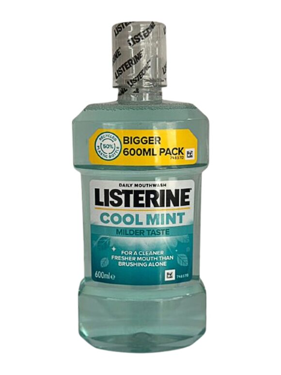 Listerine Cool Mint Mouthwash 600ml
