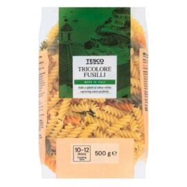 Tesco Tricolore Fusili Pasta 500g